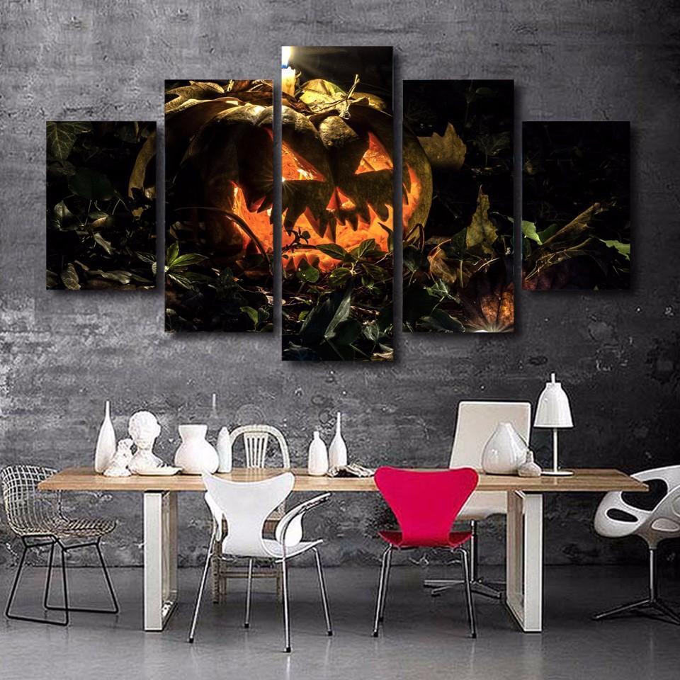 Scary Pumpkin – Halloween Canvas Wall Art