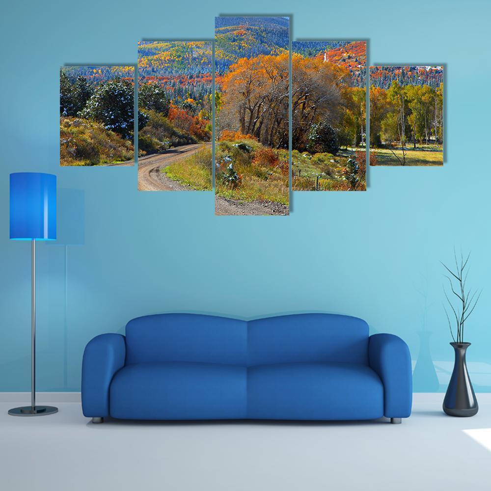 Scenic Back Road Near Ridgeway Colorado – Nature Canvas Wall Art