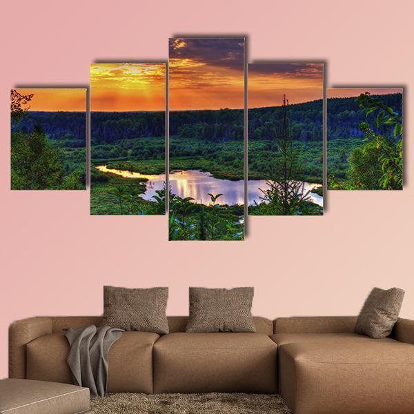 Scenic Overlook In The Ottawa National Forest – Nature Canvas Wall Art
