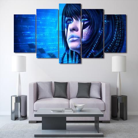Sci Girl – Abstract Canvas Wall Art