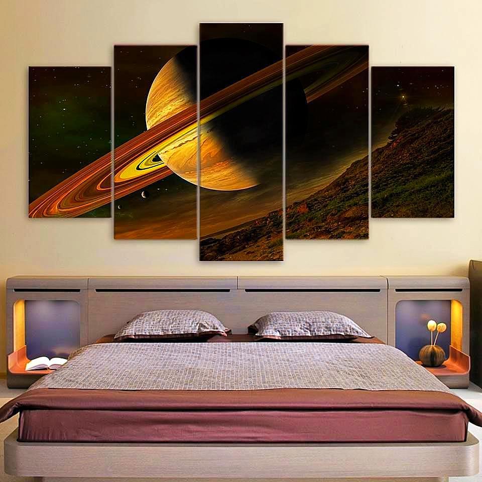 Science Space Fantasy Planet – Space Universe Canvas Wall Art