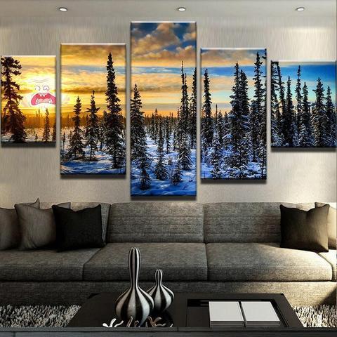 Screaming Sun Earth – Nature Canvas Wall Art