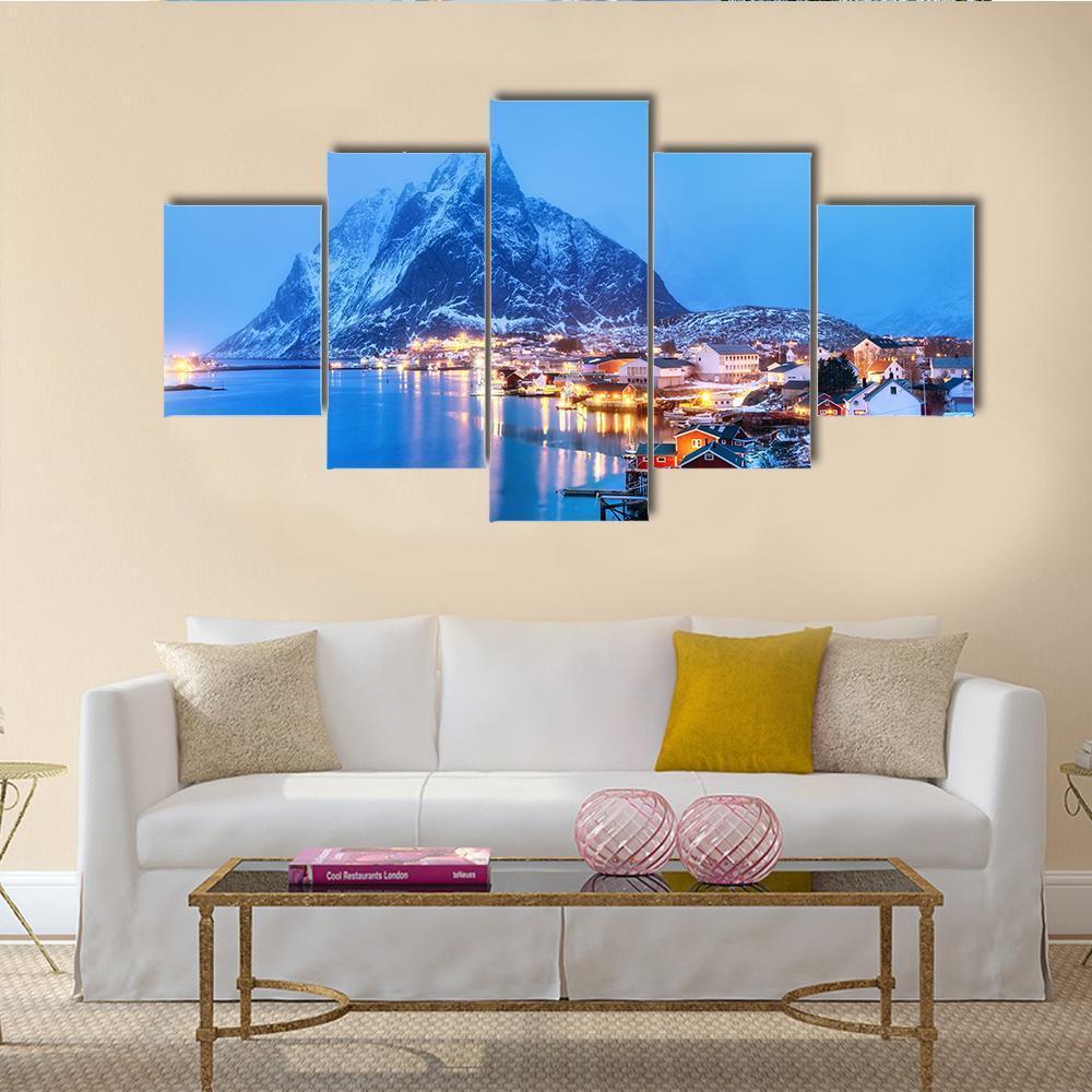 Sea Bay In The Lofoten Islands – Nature Canvas Wall Art