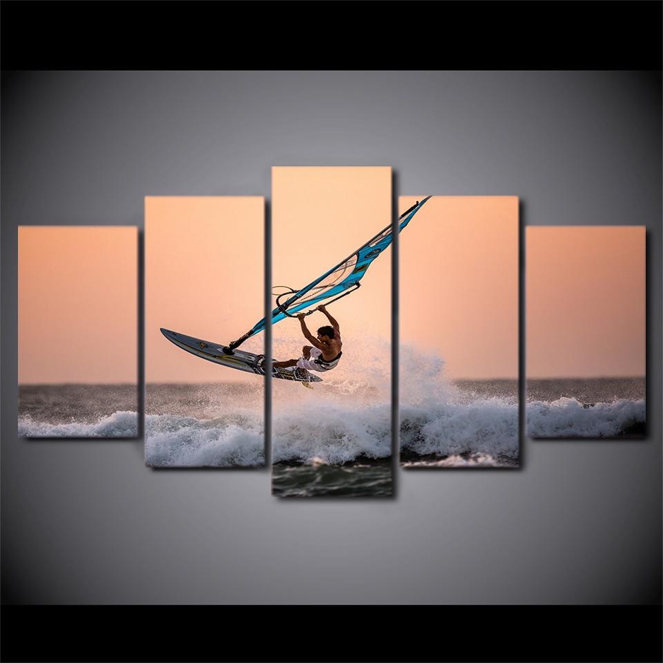 Sea Ocean Surfing – Sport Canvas Wall Art