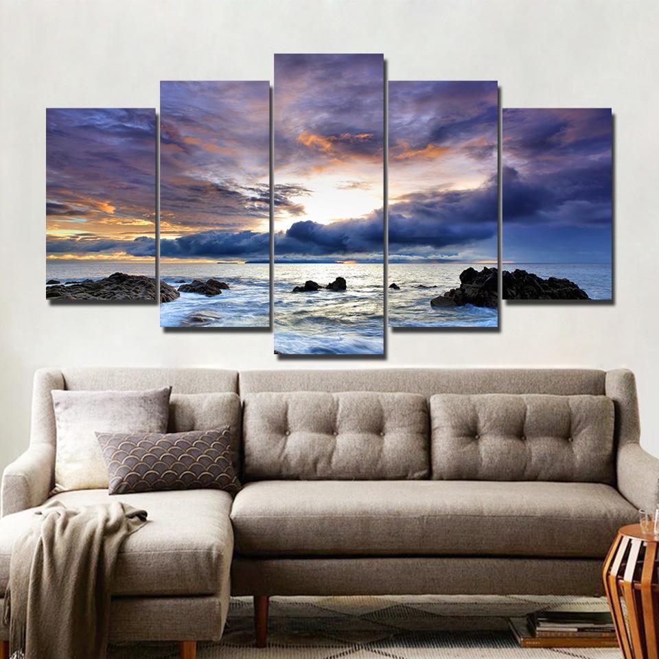 Sea Scenery – Space Canvas Wall Art