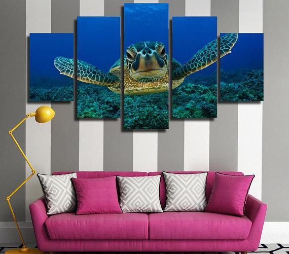 Sea Turtle Love – Animal Canvas Wall Art