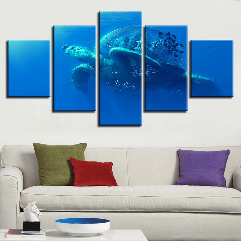 Sea Turtles 01 – Animal Canvas Wall Art