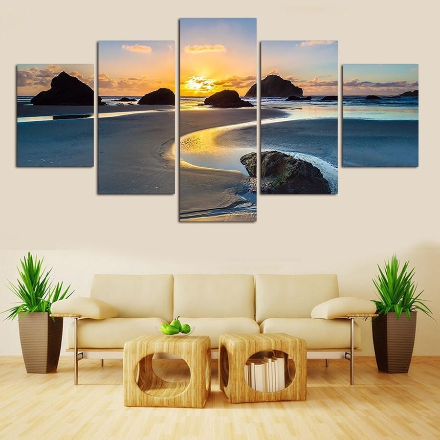 Sea View Sunset – Nature Canvas Wall Art