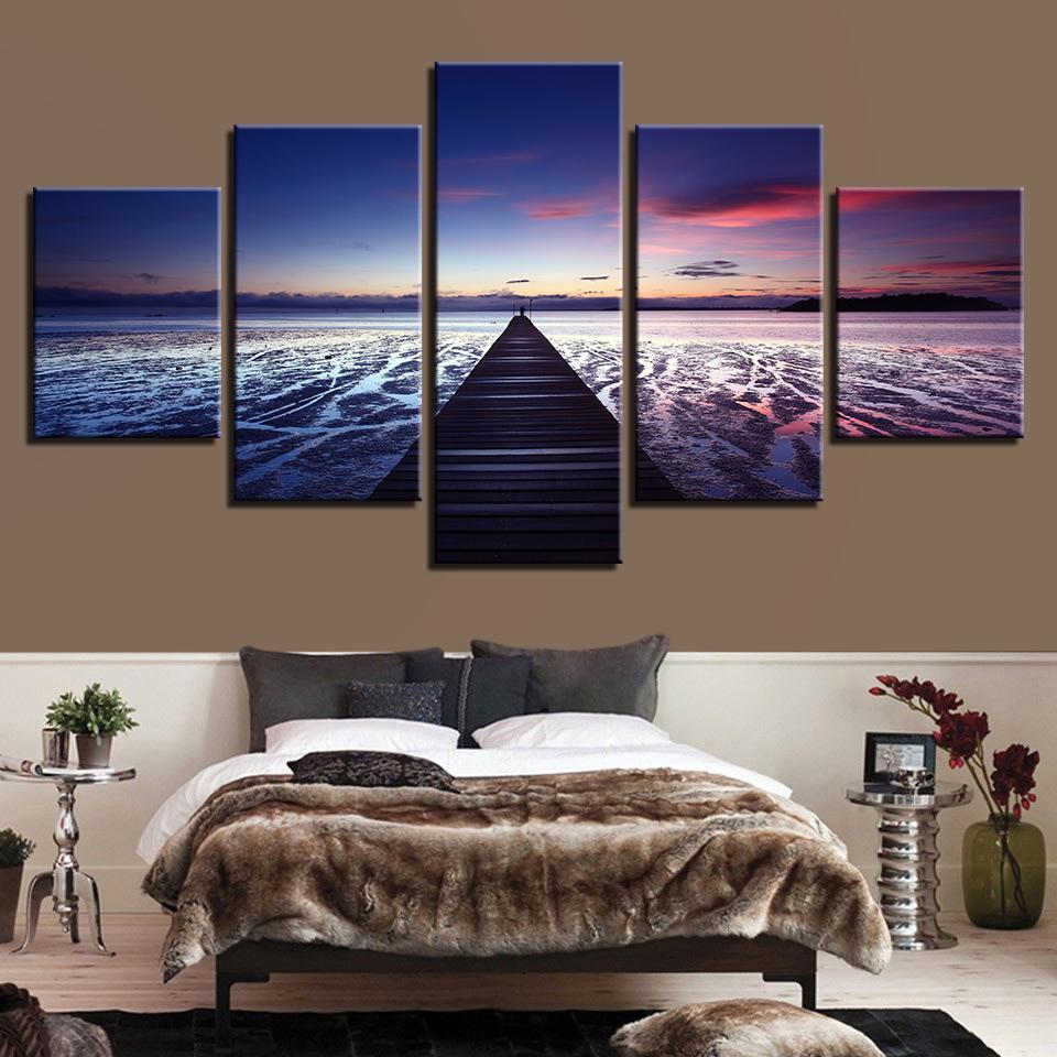 Sea Waves Sunrise 1 – Space Canvas Wall Art