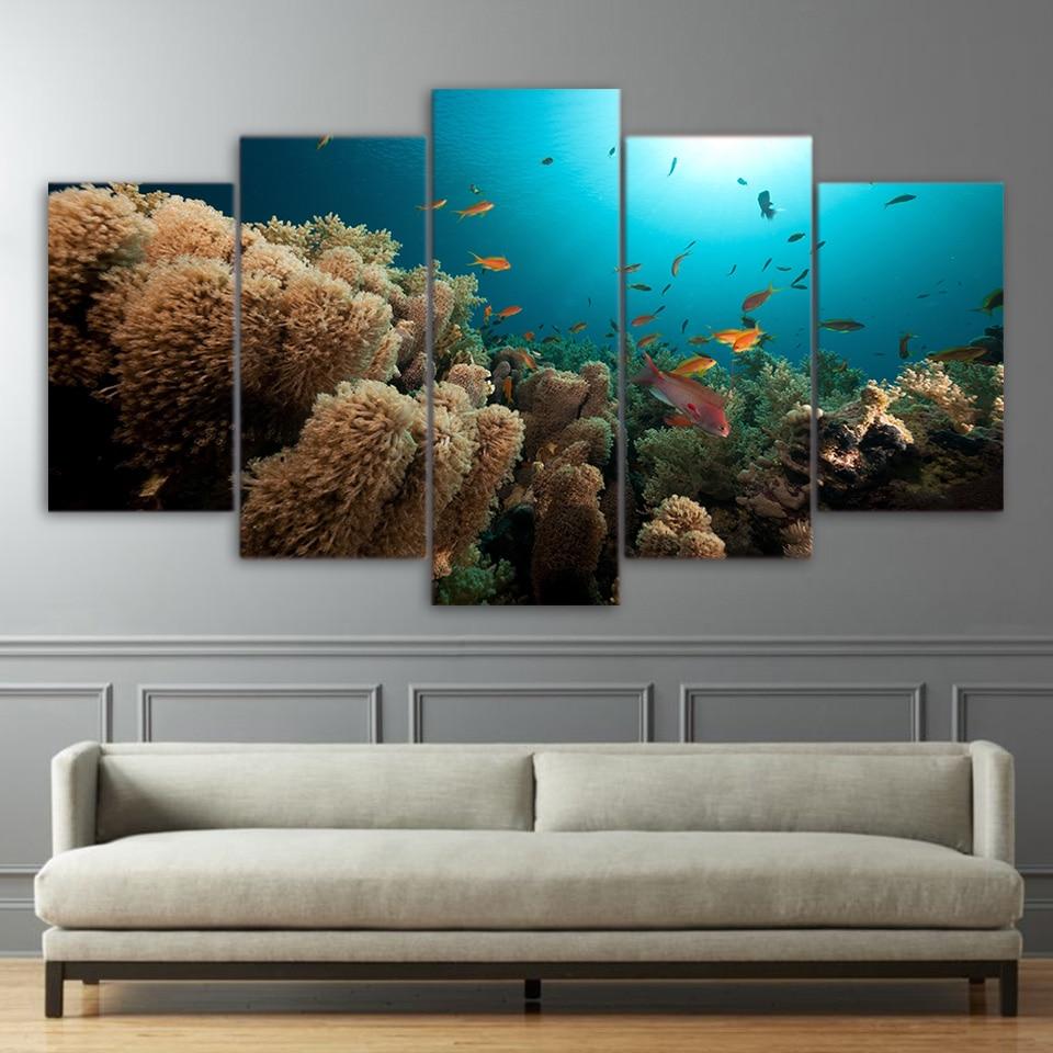 Seabed Fish 01 – Ocean Canvas Wall Art