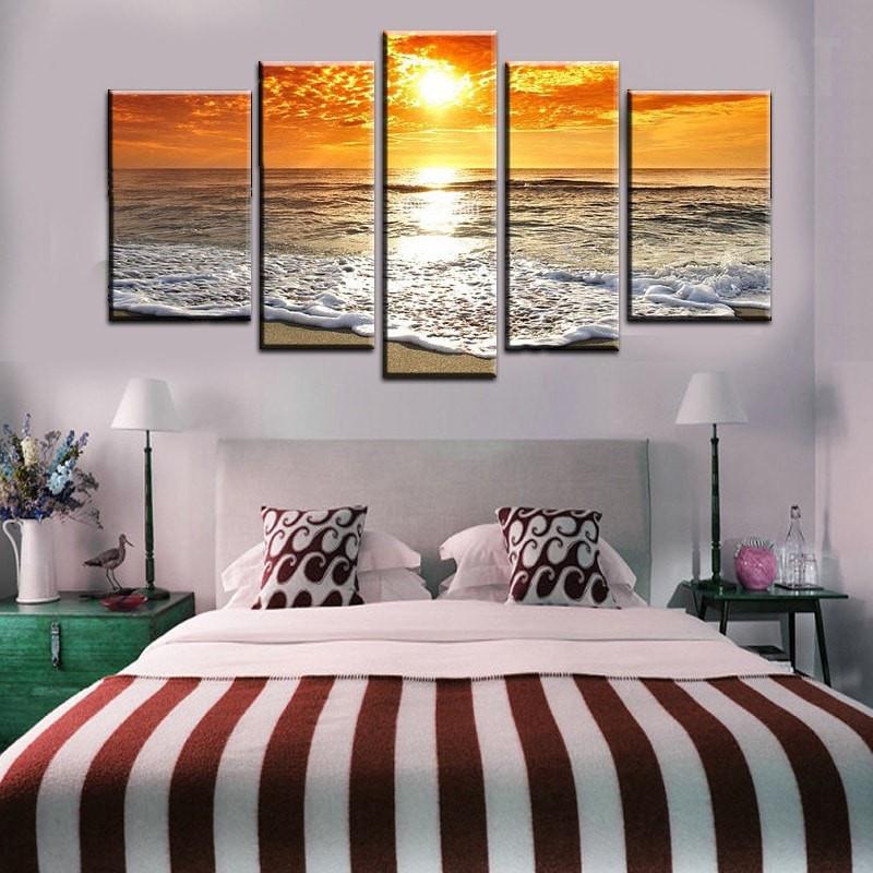 Seascape Beach Wave – Nature Canvas Wall Art