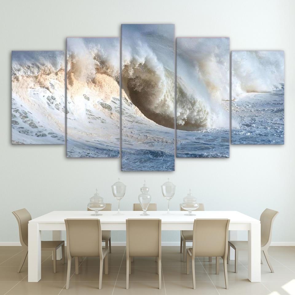 Seascape Huge Waves – Nature Canvas Wall Art
