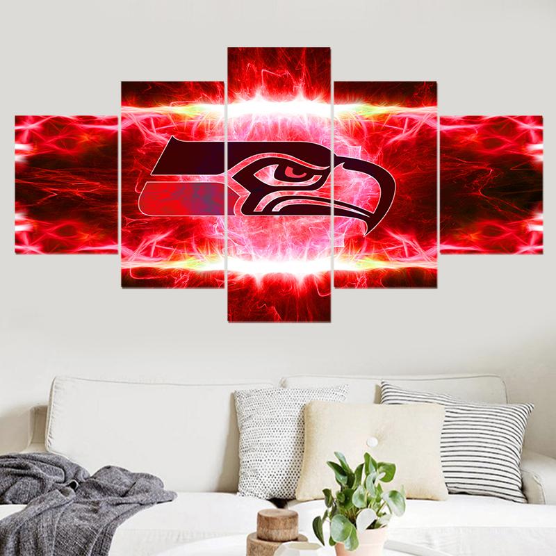 Seattle Seahawks Creative Logo – Sport Canvas Wall Art