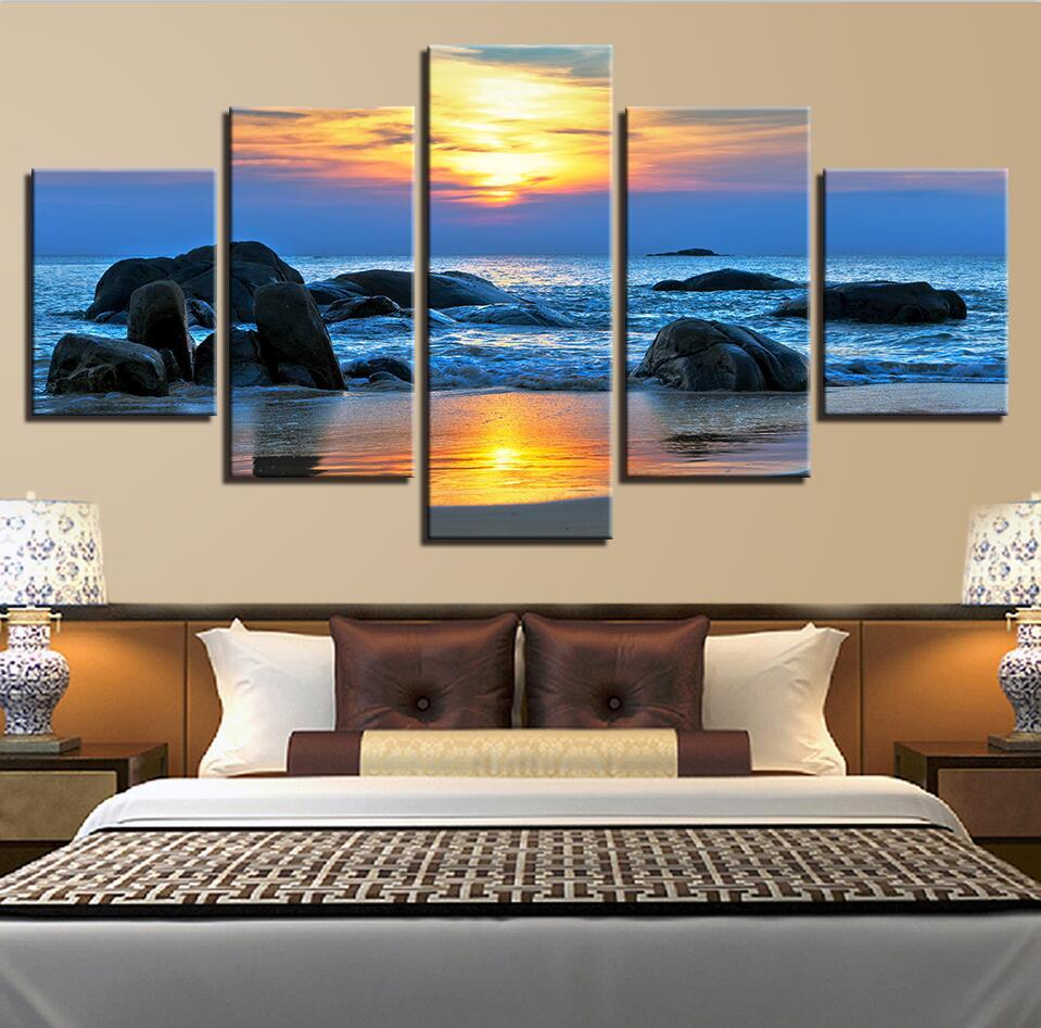 Seaview Sunshine 5 – Nature Canvas Wall Art