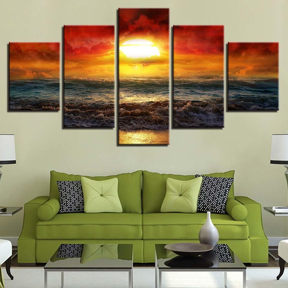 Seaview Sunshine 8 – Nature Canvas Wall Art