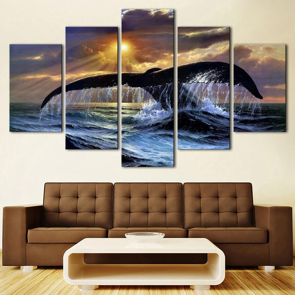 Seaview Tail Of The Fish – Animal Canvas Wall Art