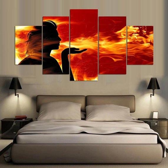 Seducing Smoke – Abstract Canvas Wall Art