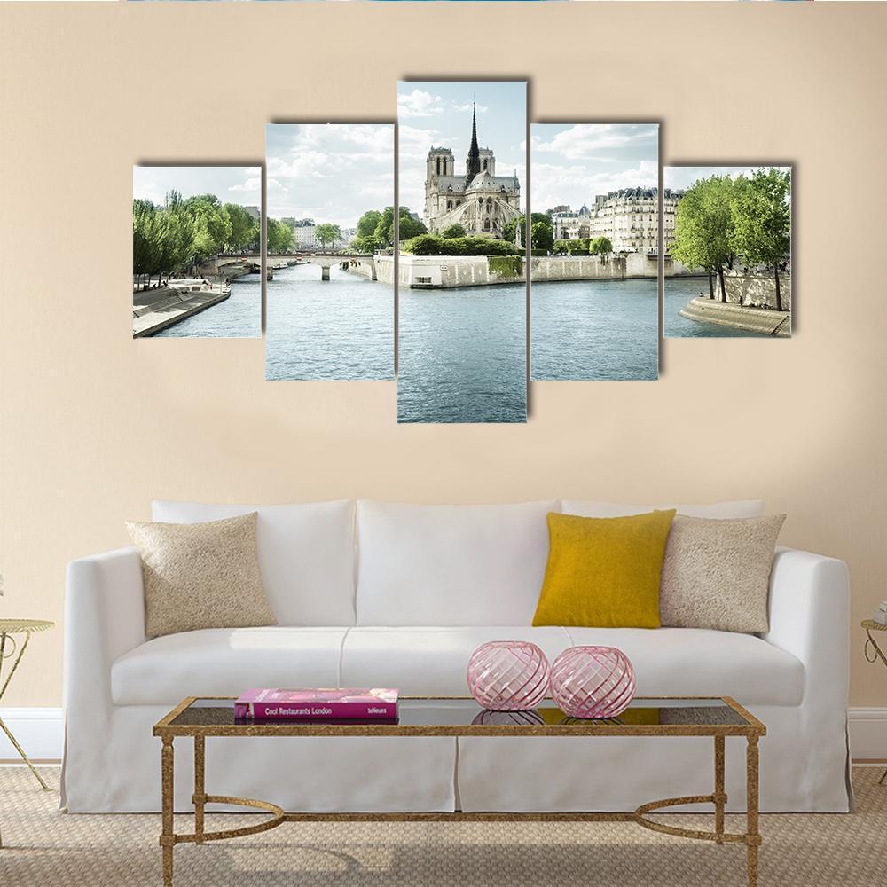 Seine And Notre Dame De Paris – Nature Canvas Wall Art