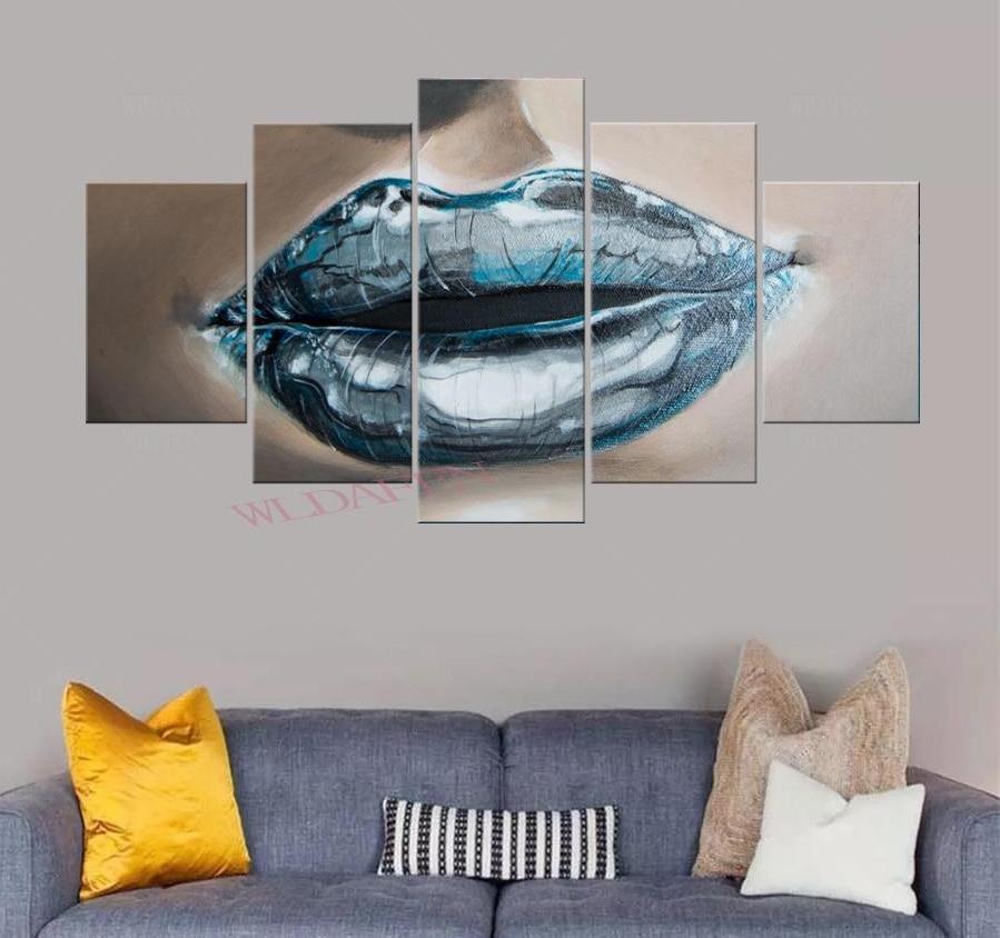 Sexy Abstract Lips Beauty – Canvas Wall Art