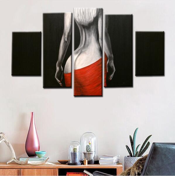 Sexy Girl Back Oil Beauty – Abstract Canvas Wall Art