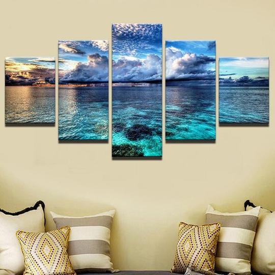Shallow Tropical Sea – Ocean Canvas Wall Art
