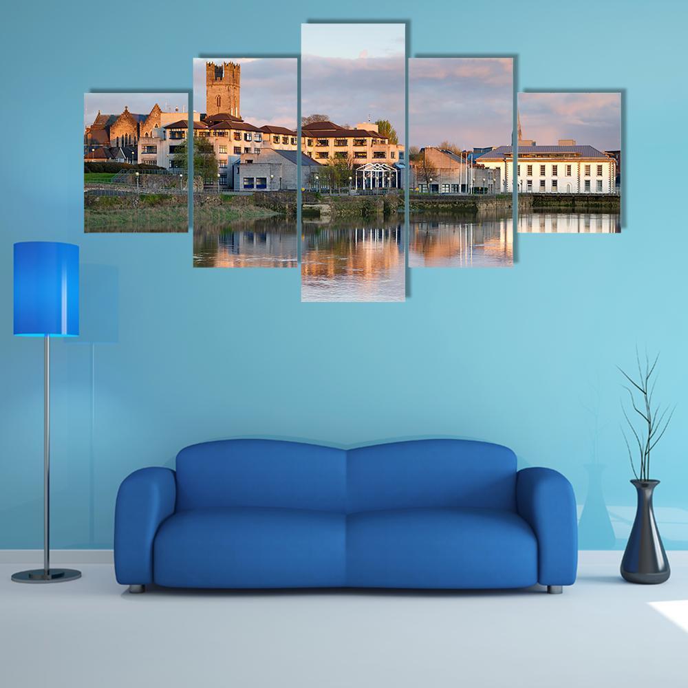 Shannon River Scenery In Ireland – Nature Canvas Wall Art