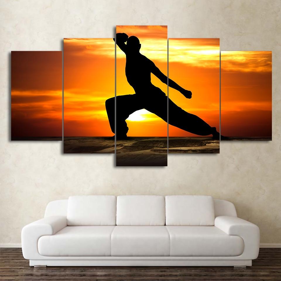 Shaolin Temple Kung Fu – Abstract Canvas Wall Art