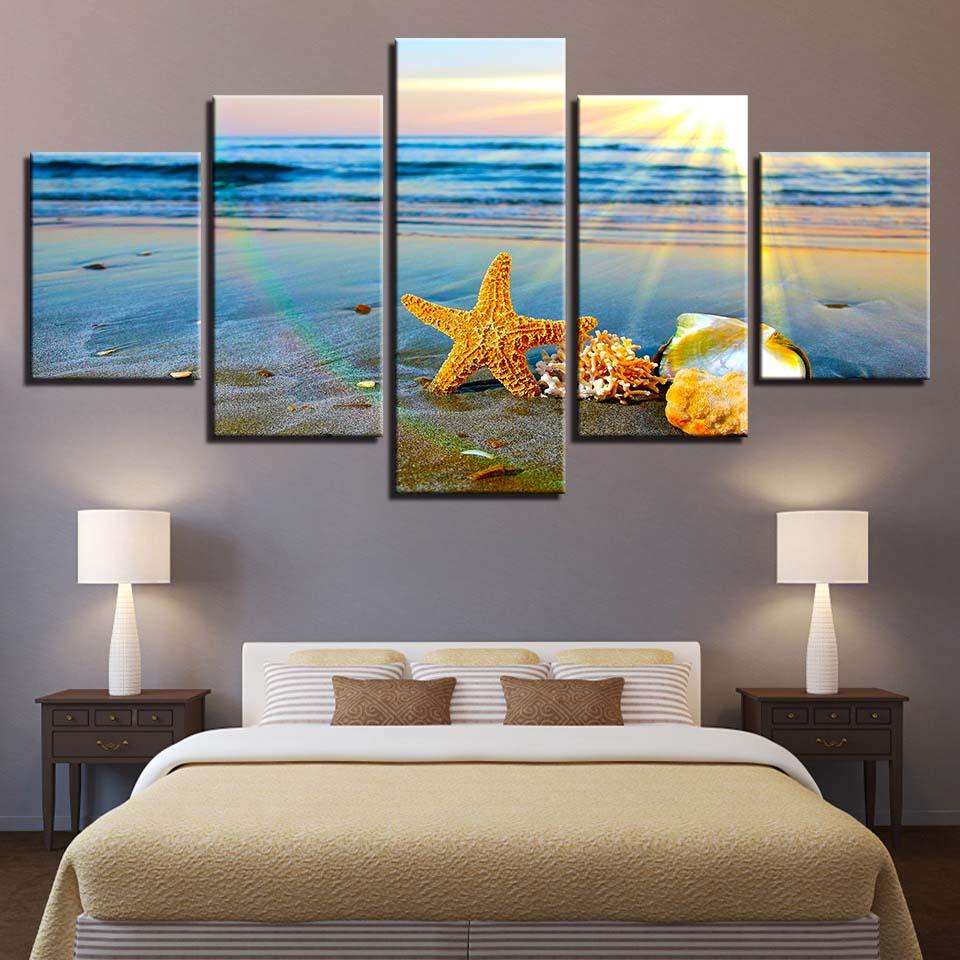 Shell Starfish 3 – Space Canvas Wall Art