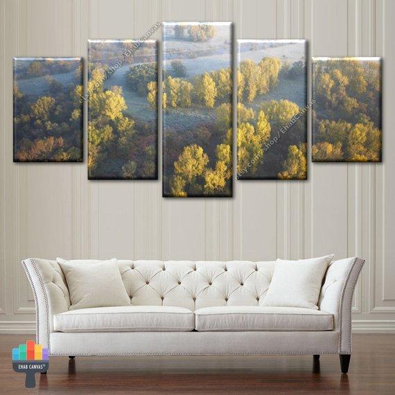 Shiny Forest Decor, Beautiful – Nature Canvas Wall Art