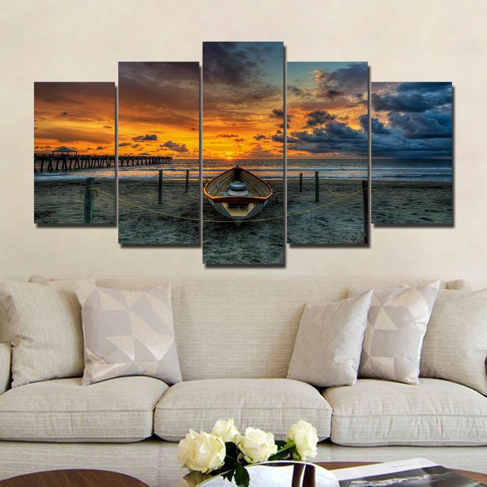 Ship Cloud Afterglow – Nature Canvas Wall Art