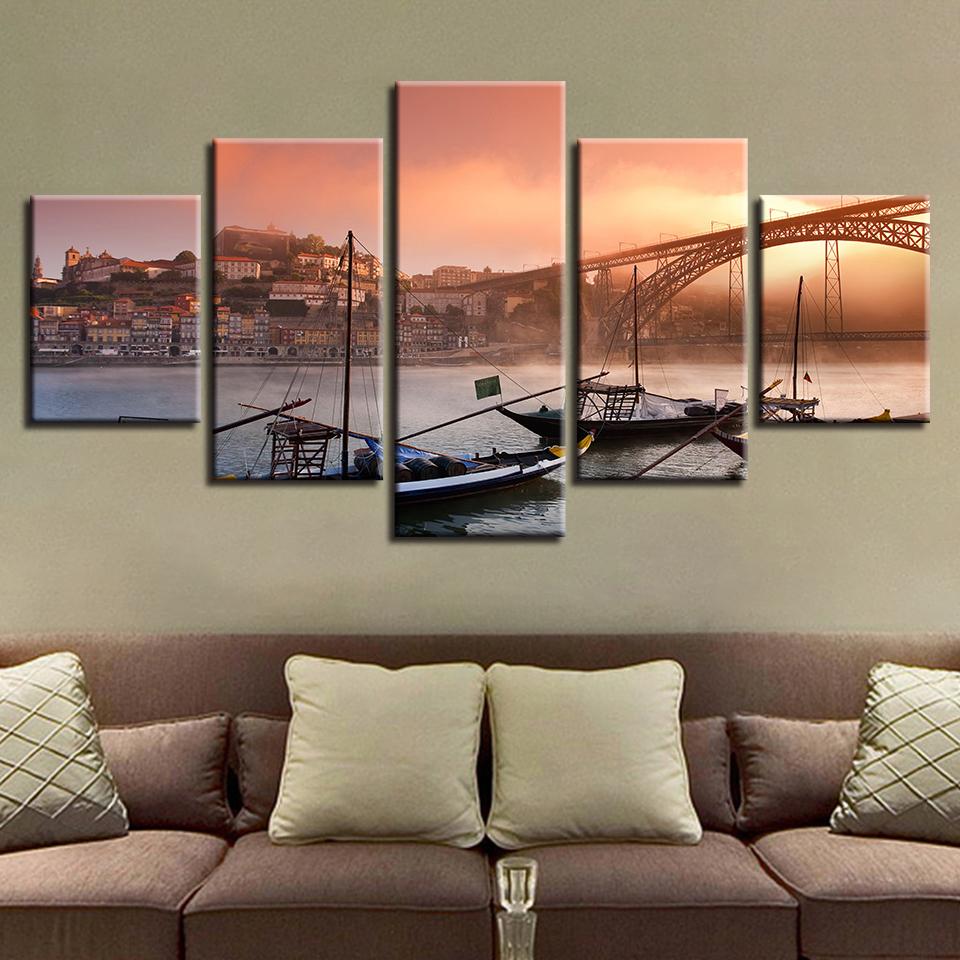 Ship River 5 – Nature Canvas Wall Art