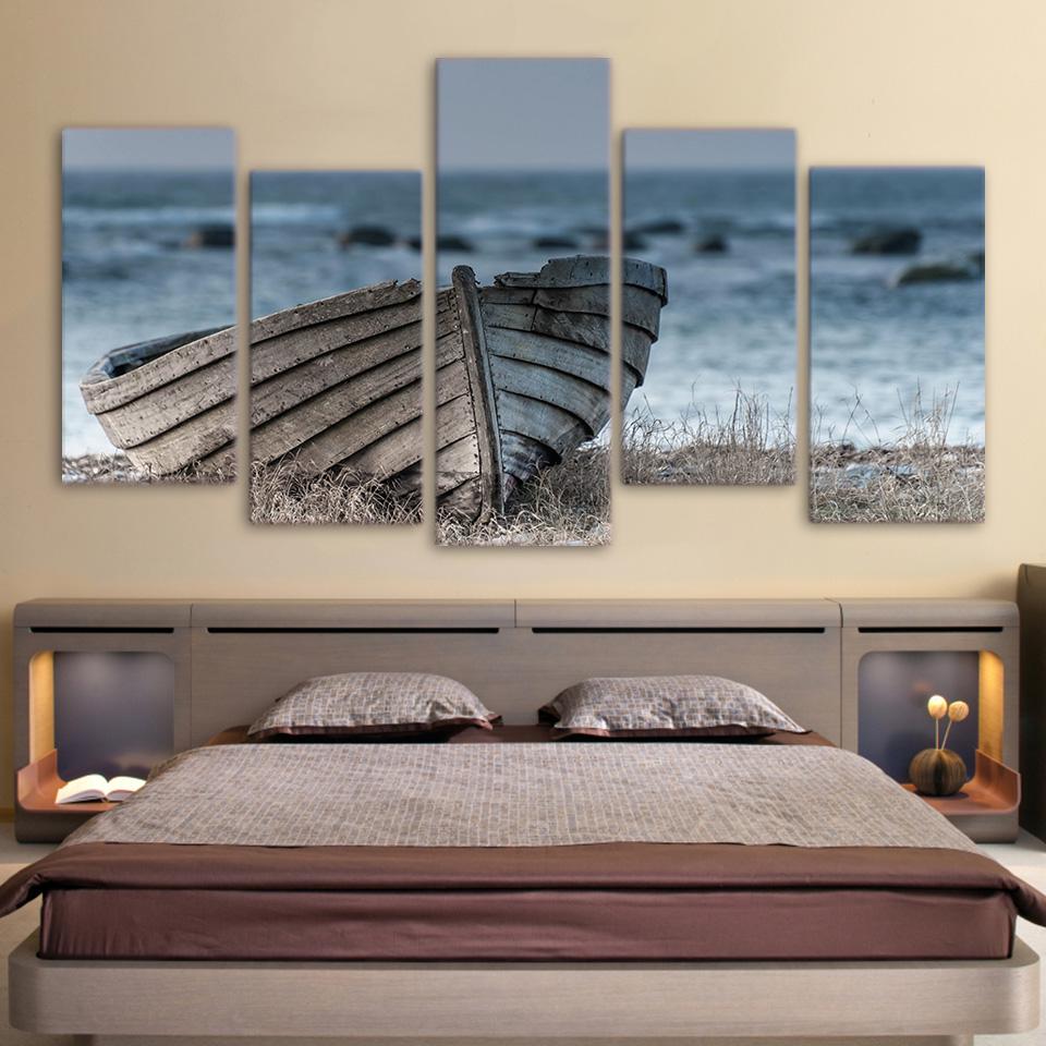 Ship Seaside – Nature Canvas Wall Art