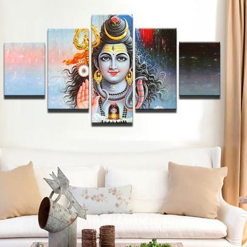 Shiva Day And Night – Religion Canvas Wall Art