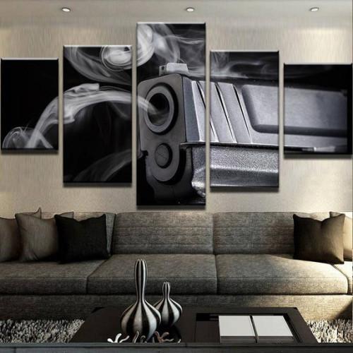 Shots Fired – Army Canvas Wall Art