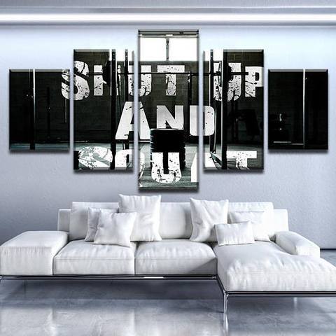 Shut Up And Squat – Sport Canvas Wall Art