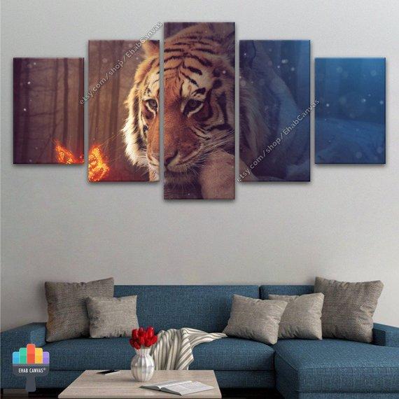 Siberian Tiger Leopard Wild – Animal Canvas Wall Art