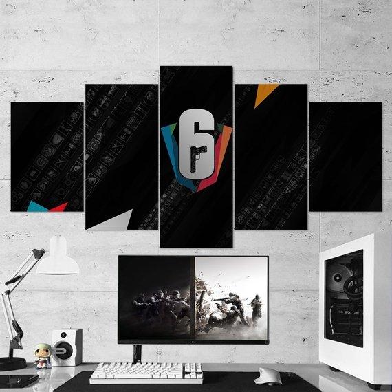 Siege Minimalist – Gaming Canvas Wall Art