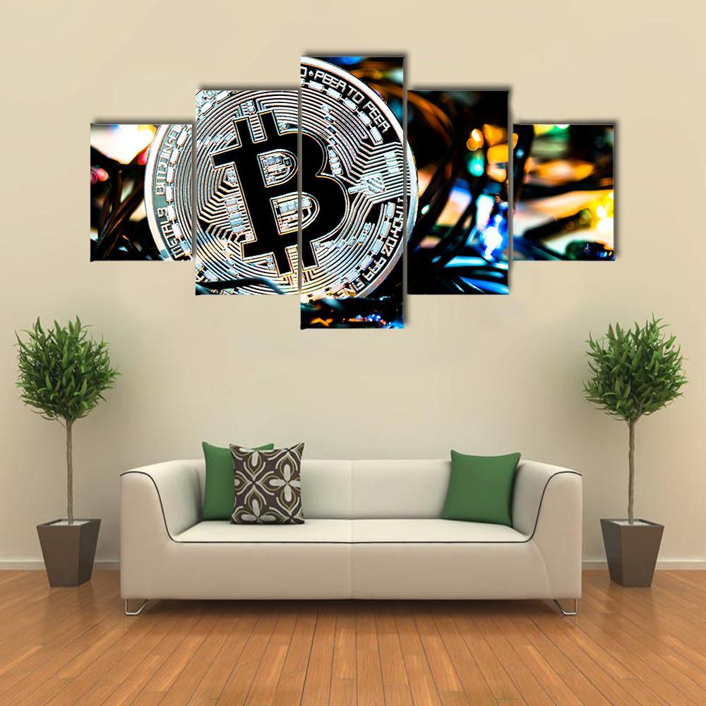 Silver Bitcoin – Career Canvas Wall Art