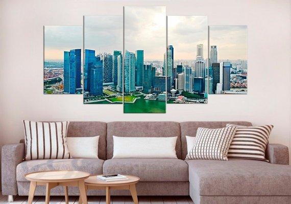 Singapore Cityscape Marina Bay Sands – Nature Canvas Wall Art
