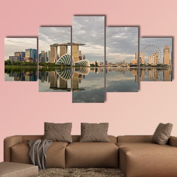 Singapore Marina Bay In Morning – Nature Canvas Wall Art