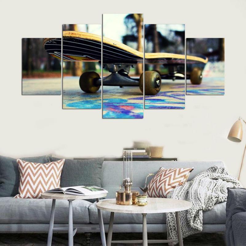Skateboard Venice Beach California Sport – Canvas Wall Art
