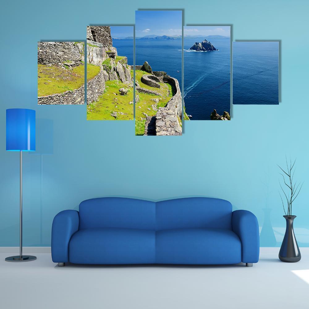 Skellig Michael Ruined Remains Of A Christian Monastery – Nature Canvas Wall Art