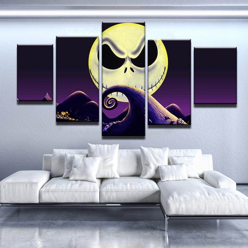 Skellington Night – Space Canvas Wall Art