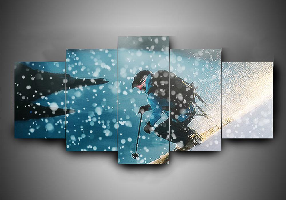 Skiing 3 – Sport Canvas Wall Art