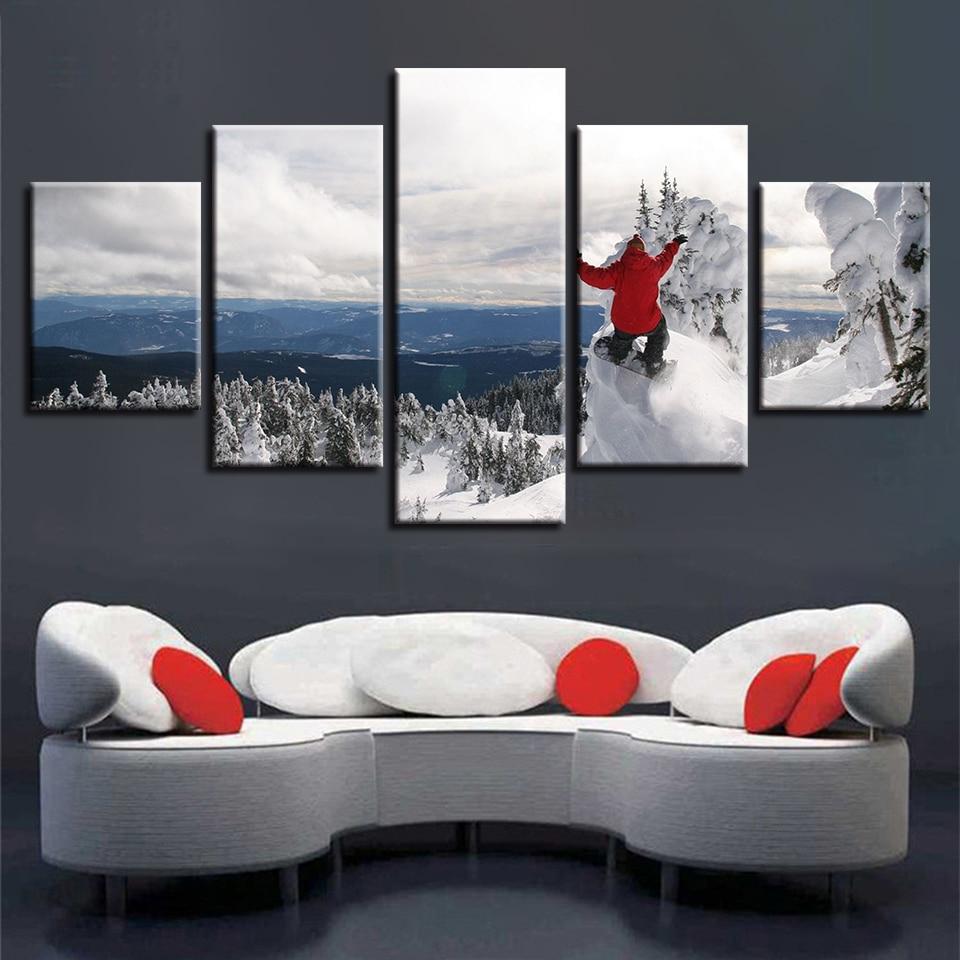 Skiing Sports 01 – Sport Canvas Wall Art