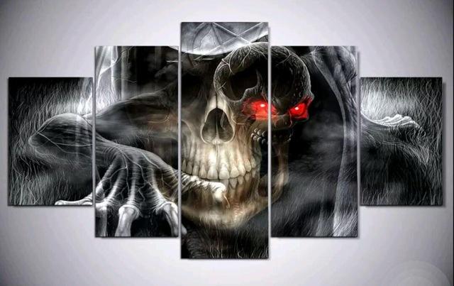 Skull 1 – Abstract Canvas Wall Art