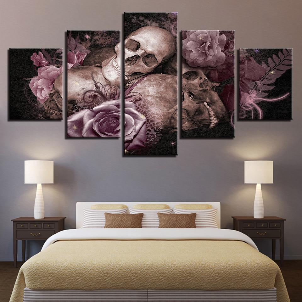 Skull 24 – Abstract Canvas Wall Art