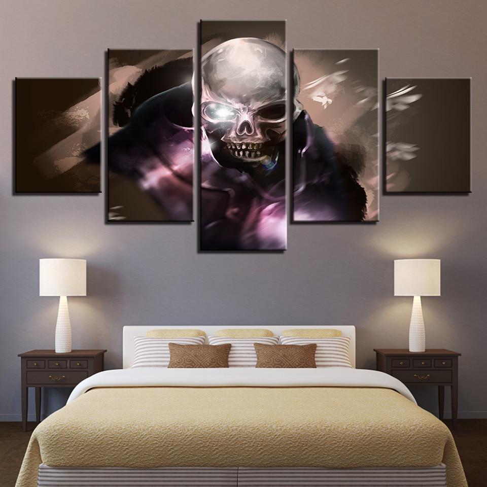Skull Face – Abstract Canvas Wall Art