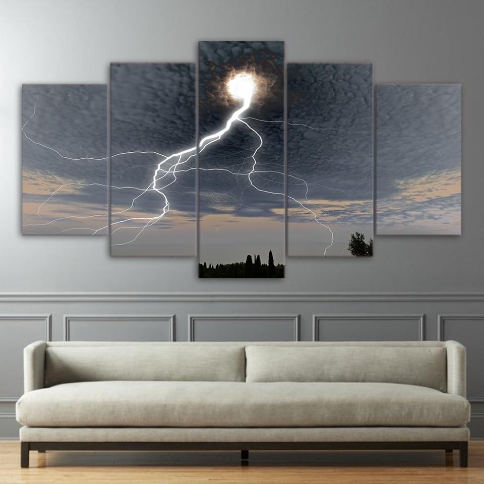 Sky Lightning – Nature Canvas Wall Art