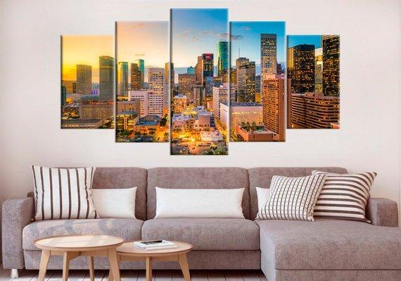 Skyline Houston Cityscape – Nature Canvas Wall Art